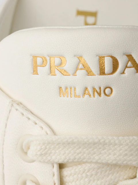 Prada leather sneaker mules - Neutrals