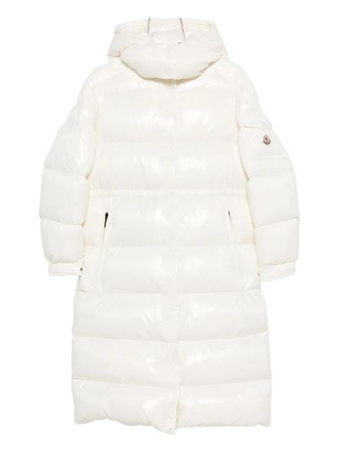 Moncler hooded quilted coat - Neutrals
