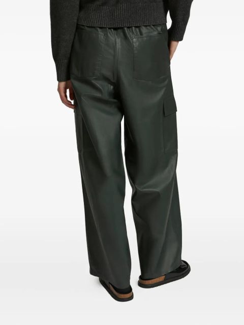 Yves Salomon pleated cargo trousers - Green - zdjęcie produktu nr 2
