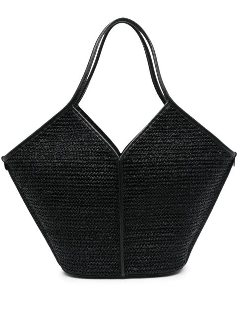 Hereu Calella raffia tote bag - Black - zdjęcie produktu nr 1