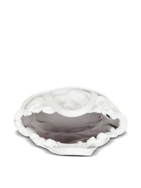 Balmain mini belted-detail tote bag - White