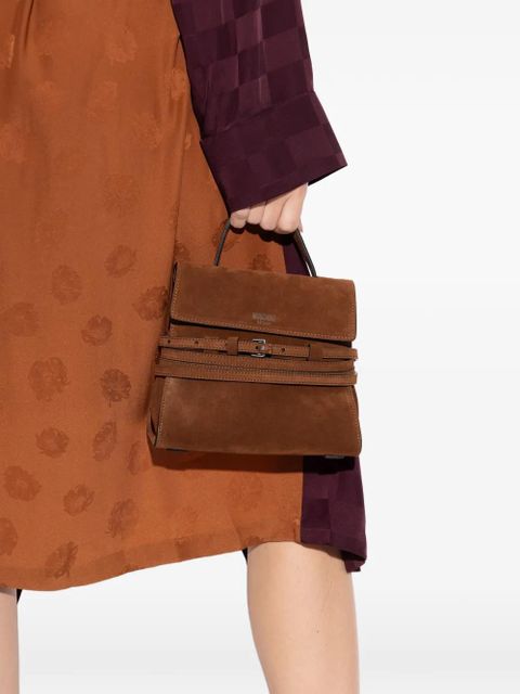 Moschino buckle-strap top-handle tote bag - Brown - zdjęcie produktu nr 2
