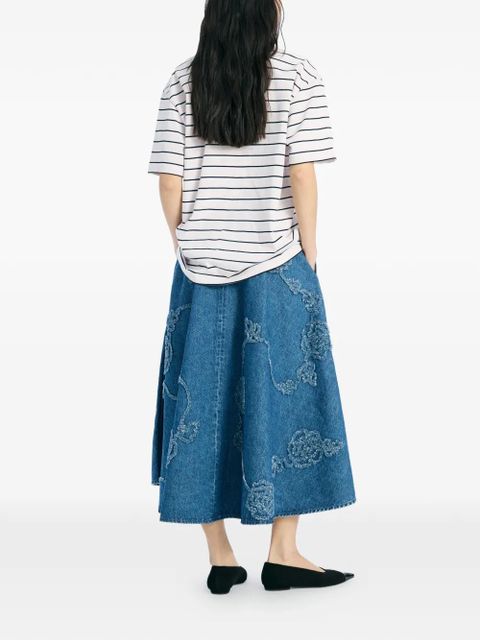 ROTATE BIRGER CHRISTENSEN striped polo shirt - Neutrals