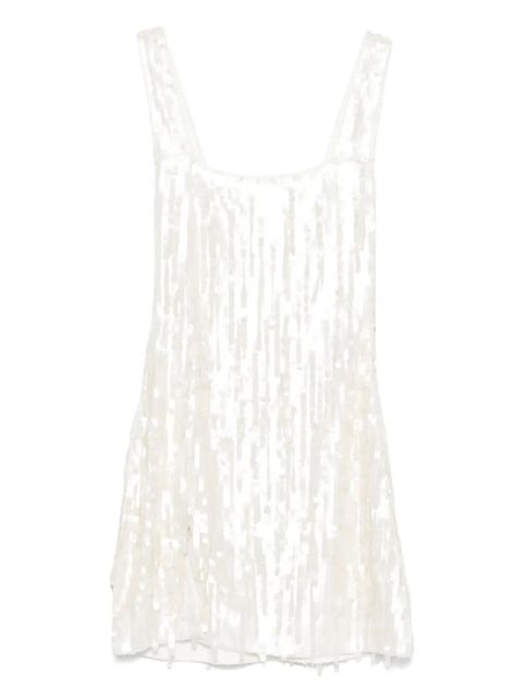 STAUD Le Sable sequin-embellished mini dress - White - zdjęcie produktu nr 1