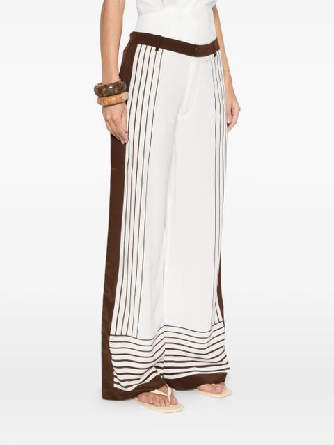 SIR. Leilana striped tailored trousers - White