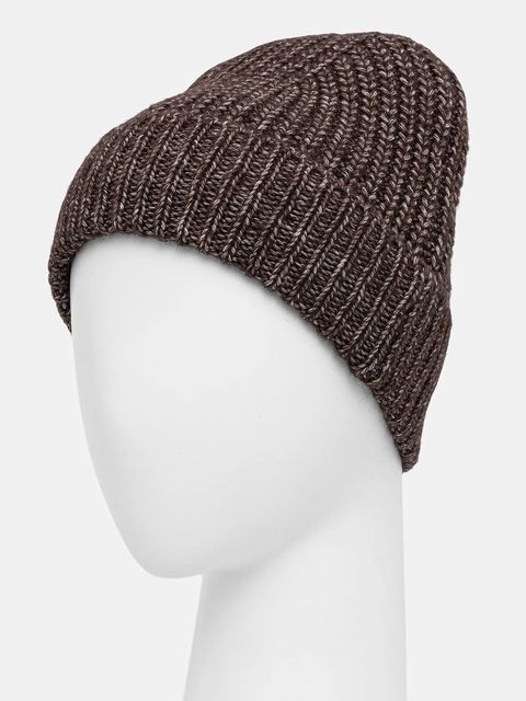 Sisley czapka z dodatkiem wełny kolor brązowy 1H5BLA00K - zdjęcie produktu nr 2