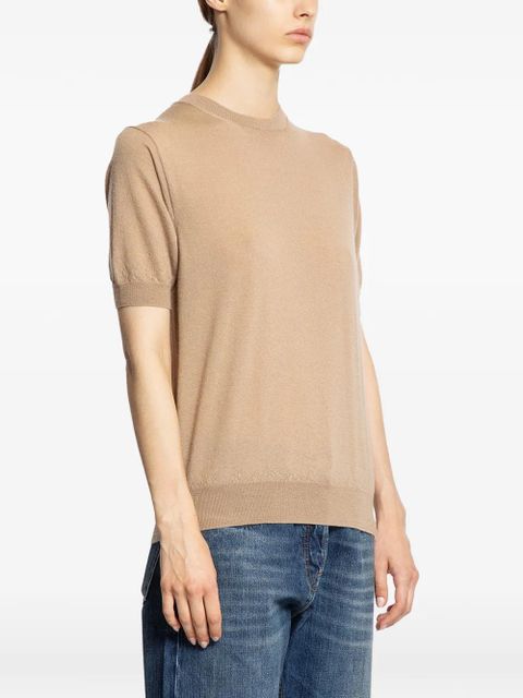 Prada short-sleeved cashmere sweater - Neutrals - zdjęcie produktu nr 2