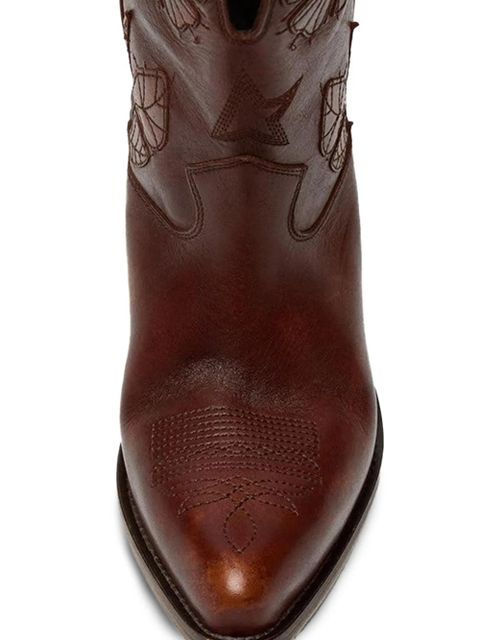 Golden Goose floral wish star low boots - Brown