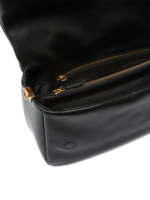 PINKO logo hardware shoulder bag - Black