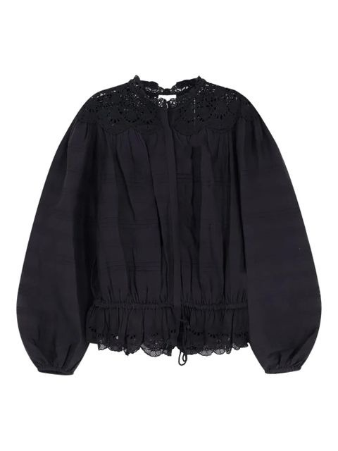 MARANT ÉTOILE Polly lace shirt - Black - zdjęcie produktu nr 1