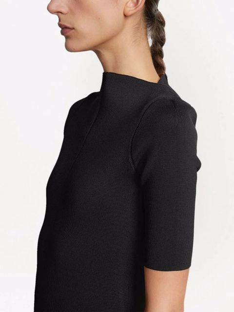 Proenza Schouler mock neck knitted top - Black