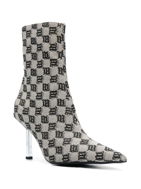 MISBHV Sasha heeled ankle boots - Neutrals - zdjęcie produktu nr 2