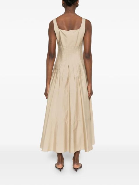 Max Mara pleated midi dress - Neutrals