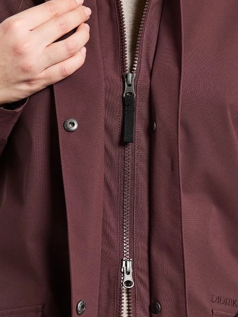 Didriksons kurtka GWEN damska kolor bordowy 505683