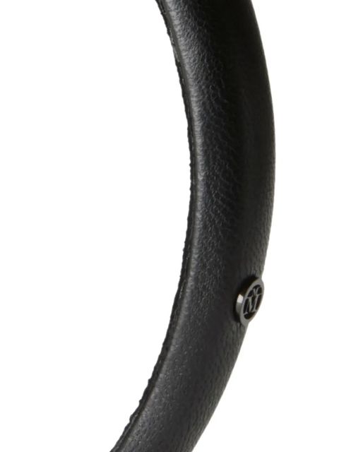 Maison Michel leather headband - Black - zdjęcie produktu nr 2