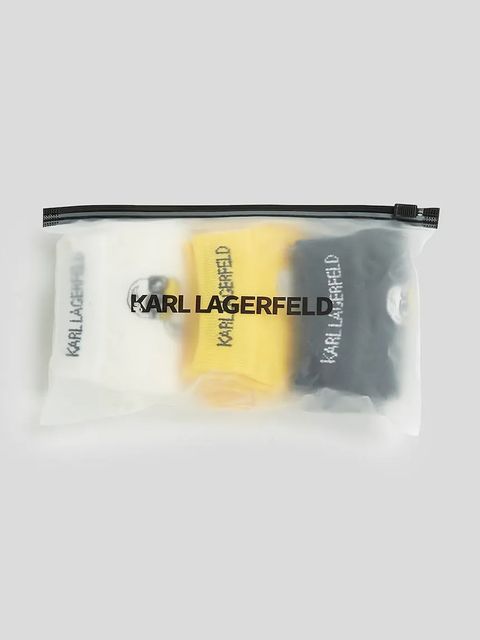 Karl Lagerfeld skarpetki KL X DISNEY 3-pack damskie kolor żółty A3W47053