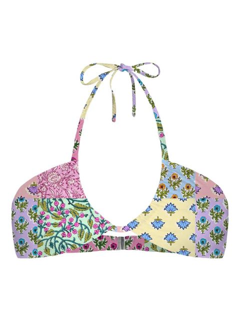 MC2 Saint Barth Dahlia pattern bikini top - Pink - zdjęcie produktu nr 1