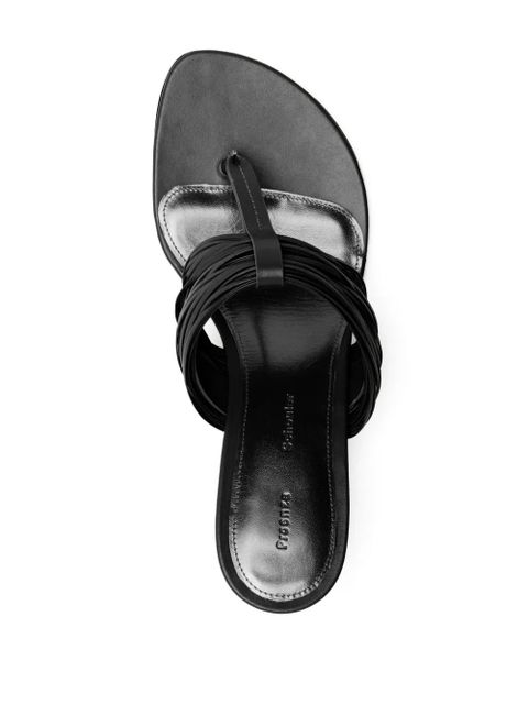 Proenza Schouler pleated-detail heeled sandals - Black