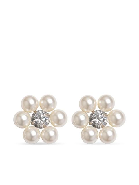 Jennifer Behr Zaya stud earrings - White - zdjęcie produktu nr 1