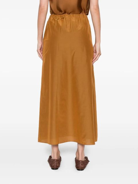 LouLou de Saison Carmen split-front midi skirt - Brown