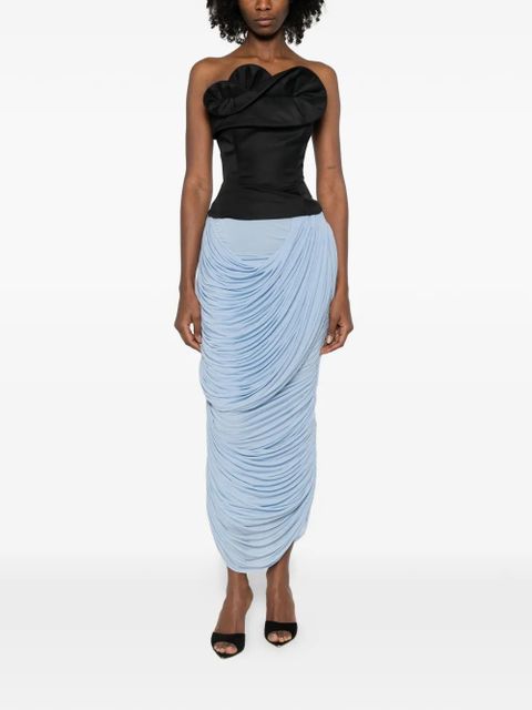 Magda Butrym petal strapless corset - Black - zdjęcie produktu nr 2