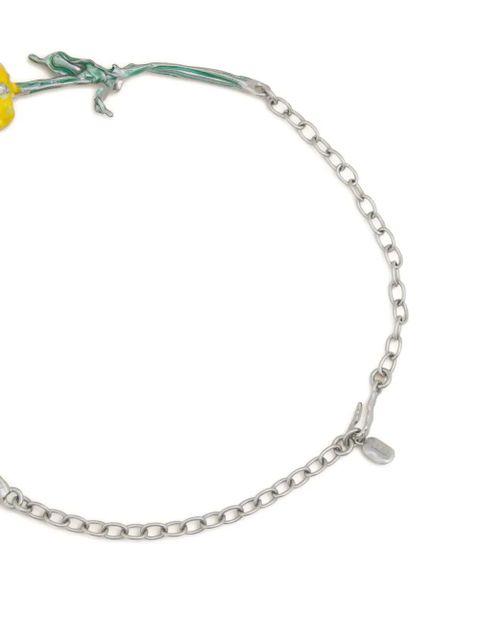 Marni flower-inspired pendant necklace - Silver