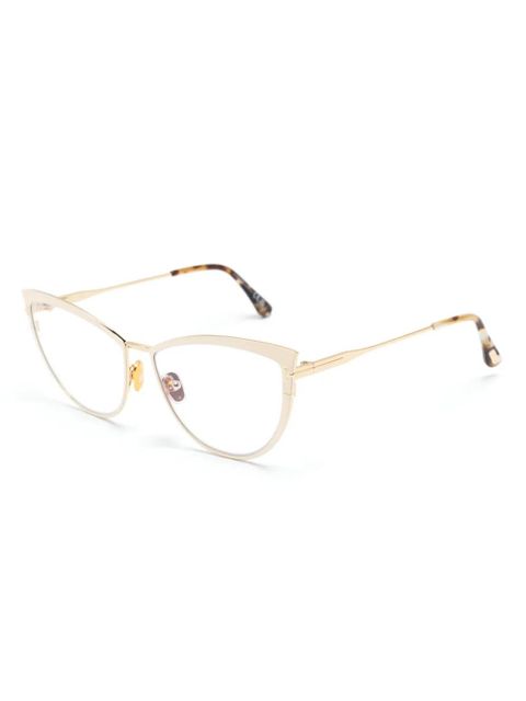 TOM FORD Eyewear cat-eye frame glasses - Neutrals - zdjęcie produktu nr 2