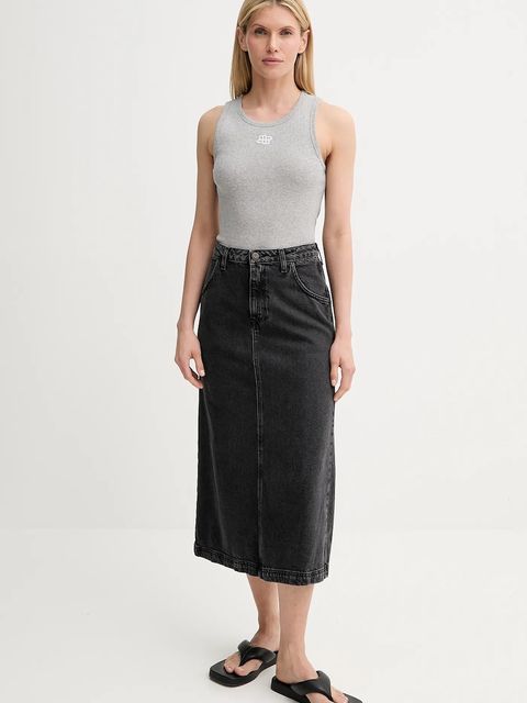 MUNTHE top bawełniany TEZZA kolor szary 247113124764 - zdjęcie produktu nr 2