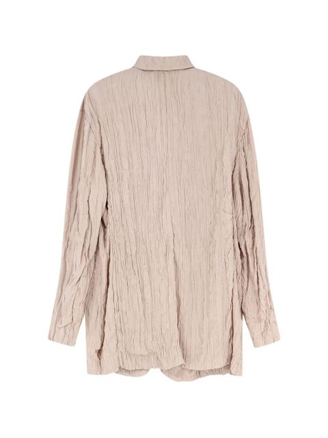 Alysi flap-pockets wrinkled blazer - Neutrals - zdjęcie produktu nr 2