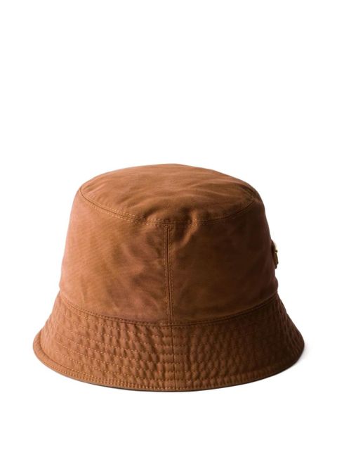 Prada cotton bucket hat - Brown - zdjęcie produktu nr 2