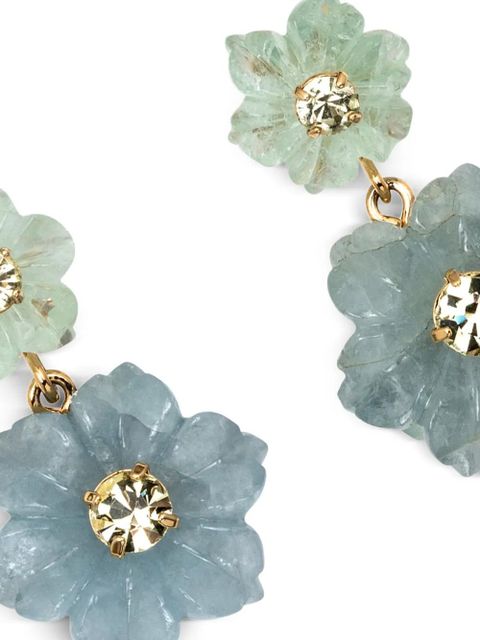 Jennifer Behr Hattie flower earrings - Gold