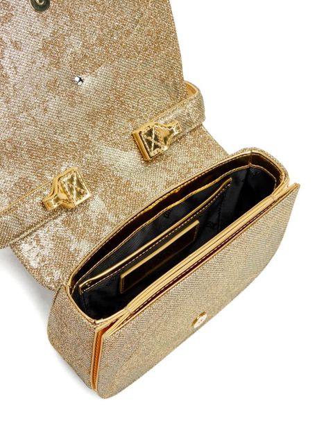 Diesel 1DR glitter-embellished shoulder bag - Gold