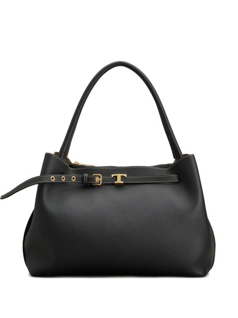 Tod's small T Timeless buckle tote bag - Black - zdjęcie produktu nr 1