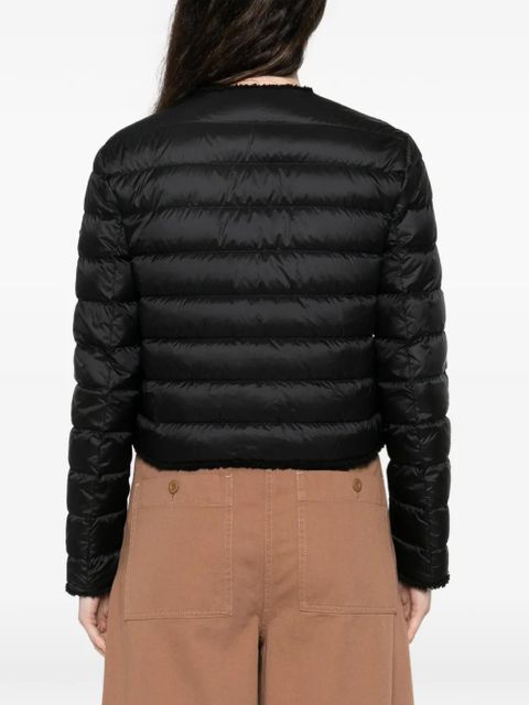 Moncler Fleurs button quilted jacket - Black
