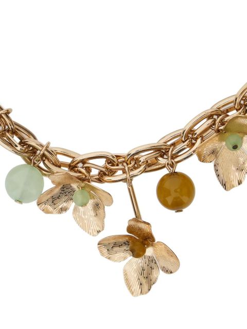 TWINSET flower beaded chain necklace - Gold - zdjęcie produktu nr 2