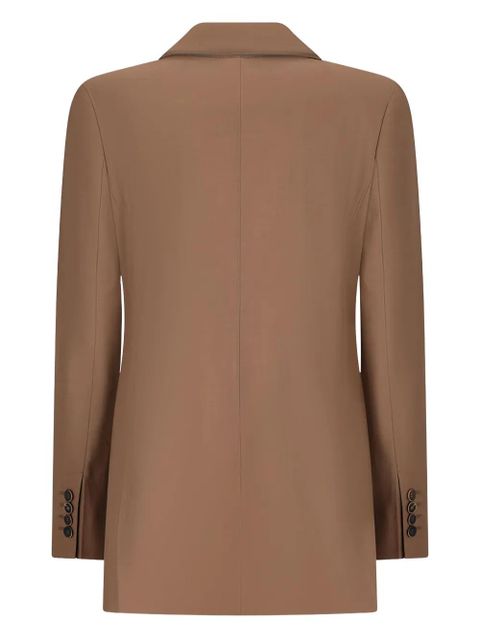 Max Mara double-breasted patch-pocket dress - Brown