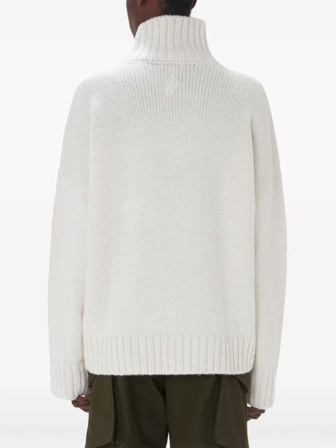 JW Anderson popcorn-patch sweater - White