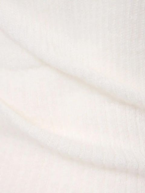 Jacquemus scoop-neck long-sleeve sweater - White