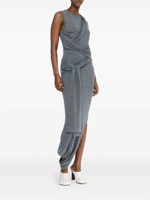 JW Anderson draped tie-waist dress - Grey