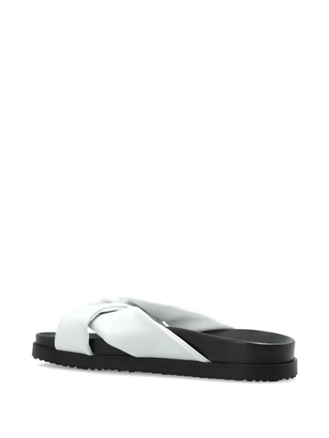 BOGNER twisted leather sneakers - White