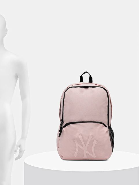 New Era plecak kolor różowy duży z nadrukiem 60667125