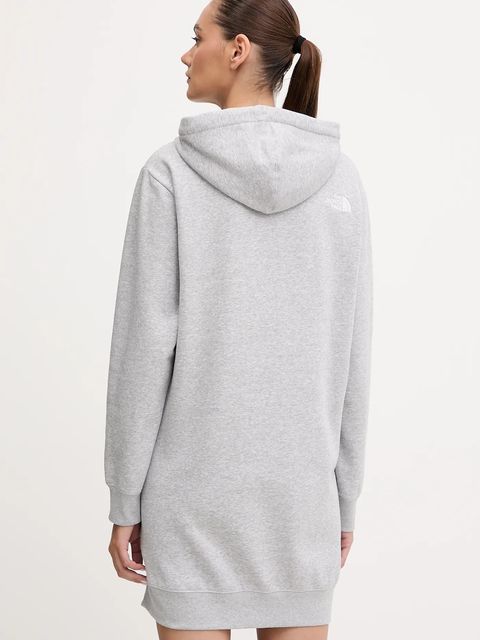 The North Face sukienka Essential Relaxed kolor szary mini oversize NF0A8EEEDYX1