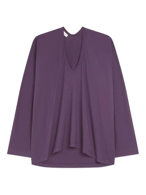 DRIES VAN NOTEN V-neck long-sleeve tee - Purple - zdjęcie produktu nr 1