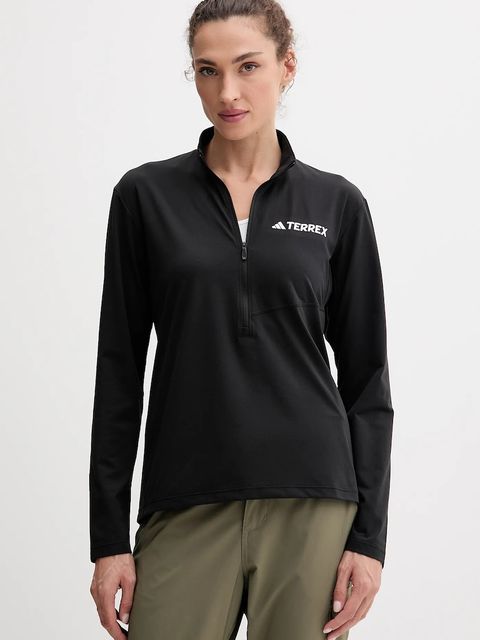 adidas TERREX longsleeve sportowy Multi Half-Zip kolor czarny z półgolfem JF4185 - zdjęcie produktu nr 1