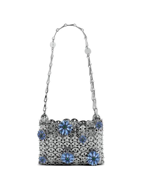 Rabanne nano 1969 flower-detail shoulder bag - Silver - zdjęcie produktu nr 1