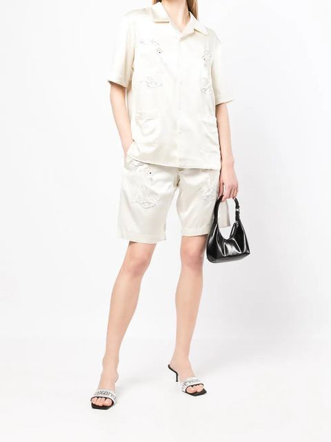 Alexander Wang embroidered-design shorts - Neutrals - zdjęcie produktu nr 2