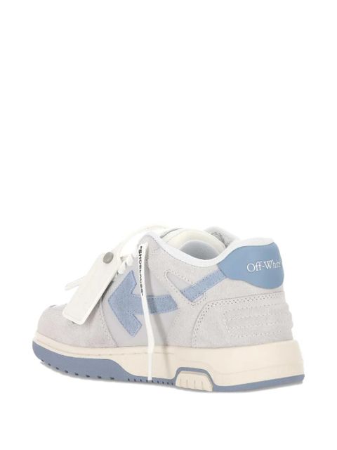 Off-White arrow-brand suede sneakers - Grey