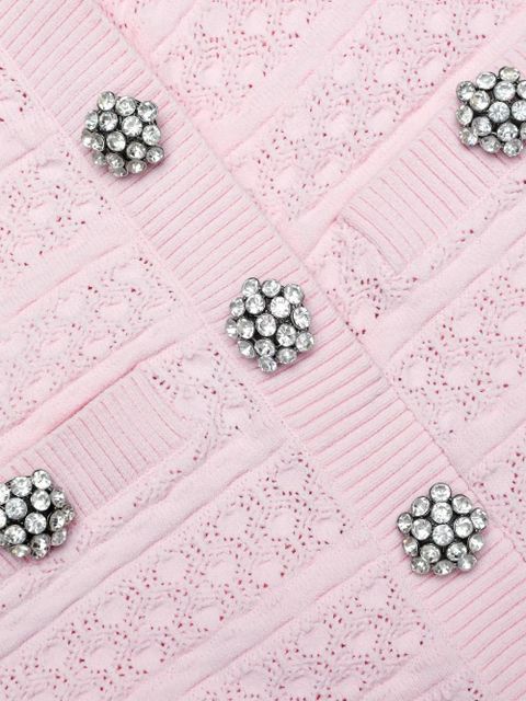 Self-Portrait buttoned A-line mini dress - Pink