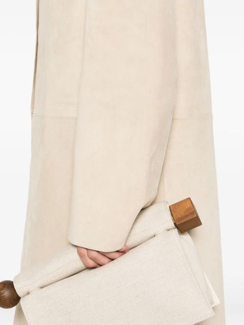TOTEME suede coat - Neutrals