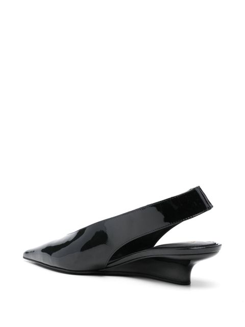 TOTEME 35mm The Wedge-Heel slingback pumps - Black
